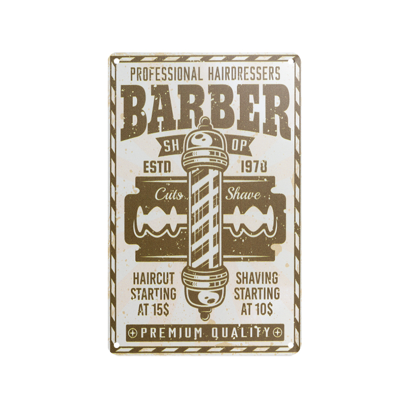 ACTIVESHOP Dekorační tabule BARBER B022