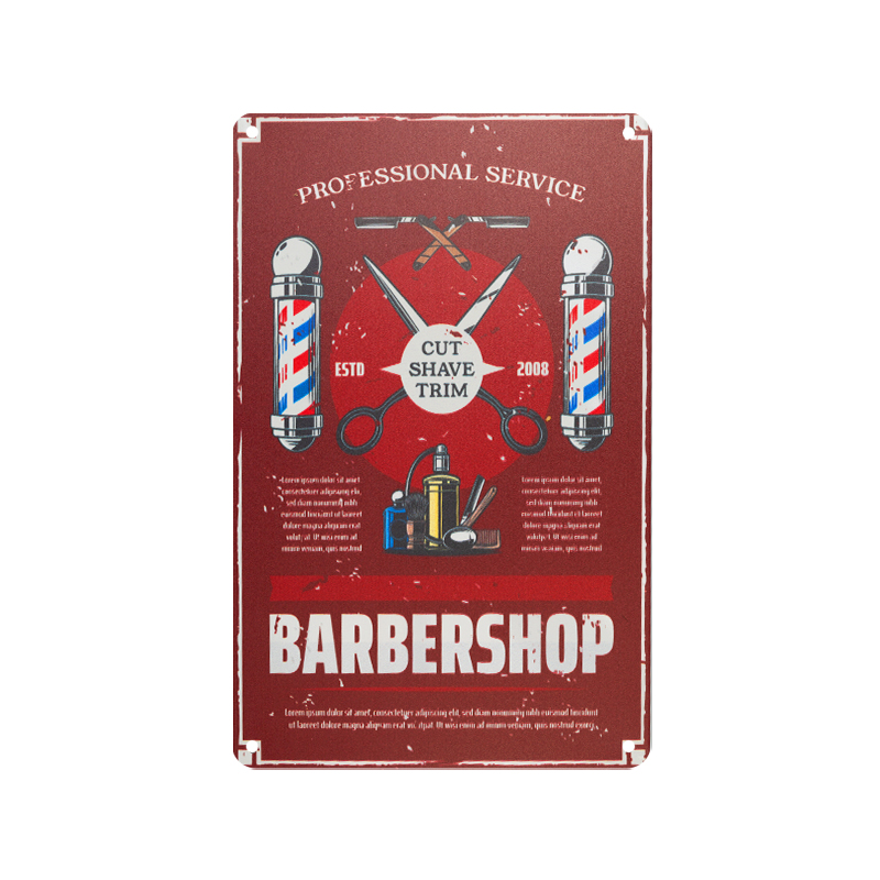 ACTIVESHOP Dekorační tabule BARBER B029