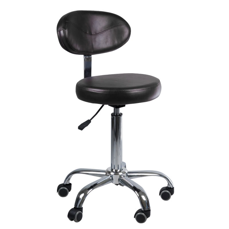 Levně Beauty system Kosmetická stolička s opěradlem BD-9934 černá