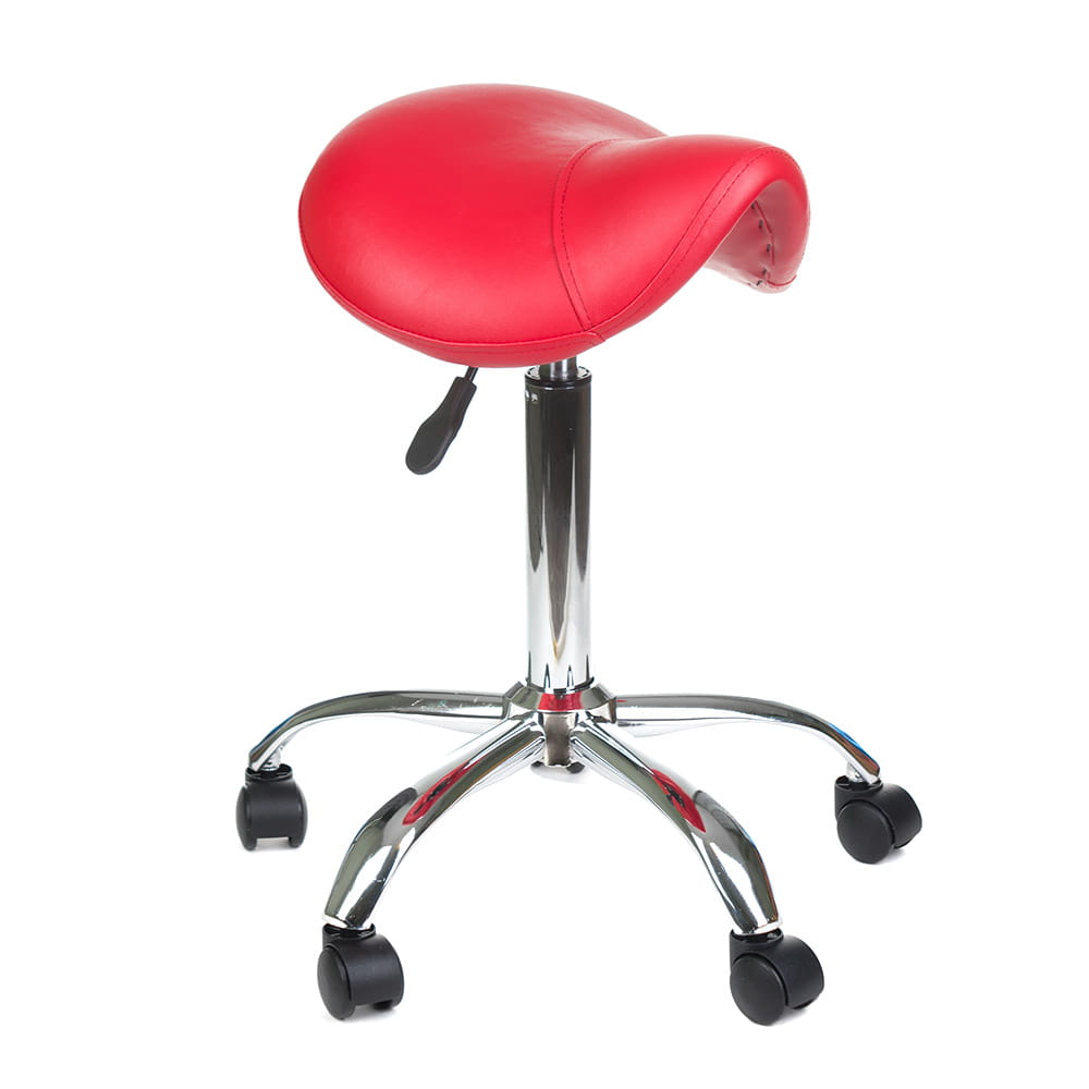 Levně Beauty system BD-9909 Červená kosmetická stolička