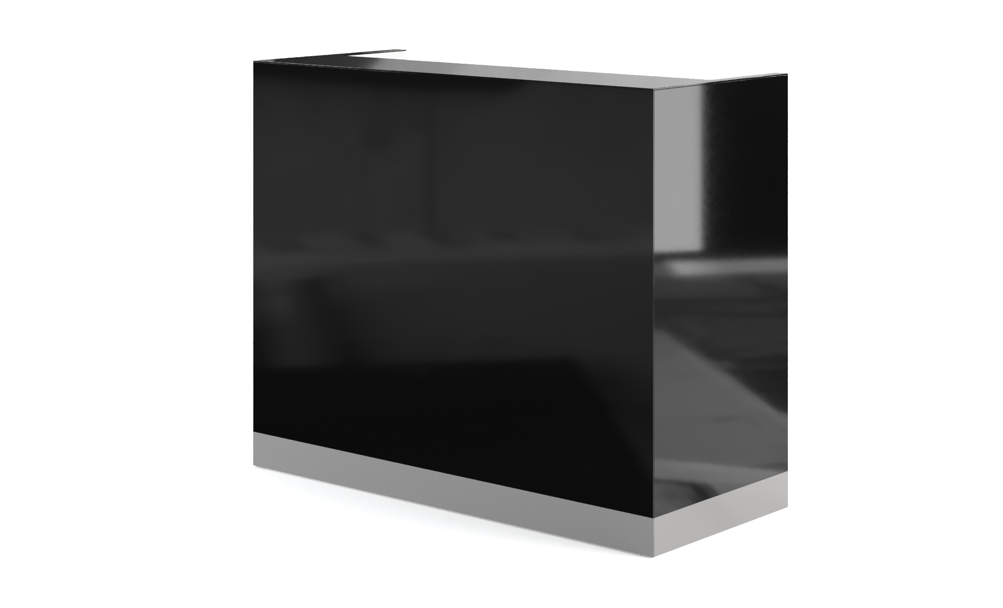 Recepce Lacobel černá 140 cm