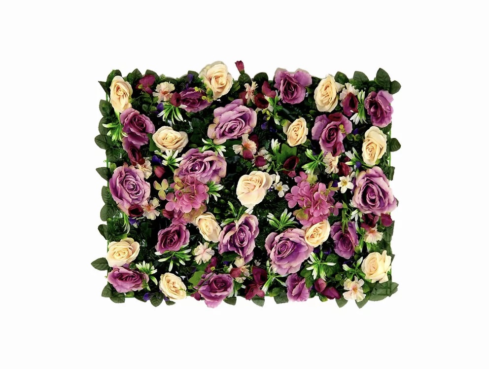Umělý květinový panel Rose 2 40x60cm