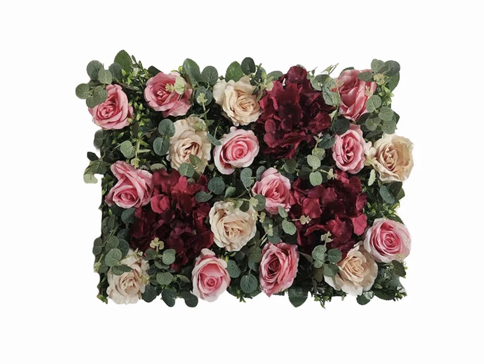 Umělý květinový panel Rose 5 40x60cm