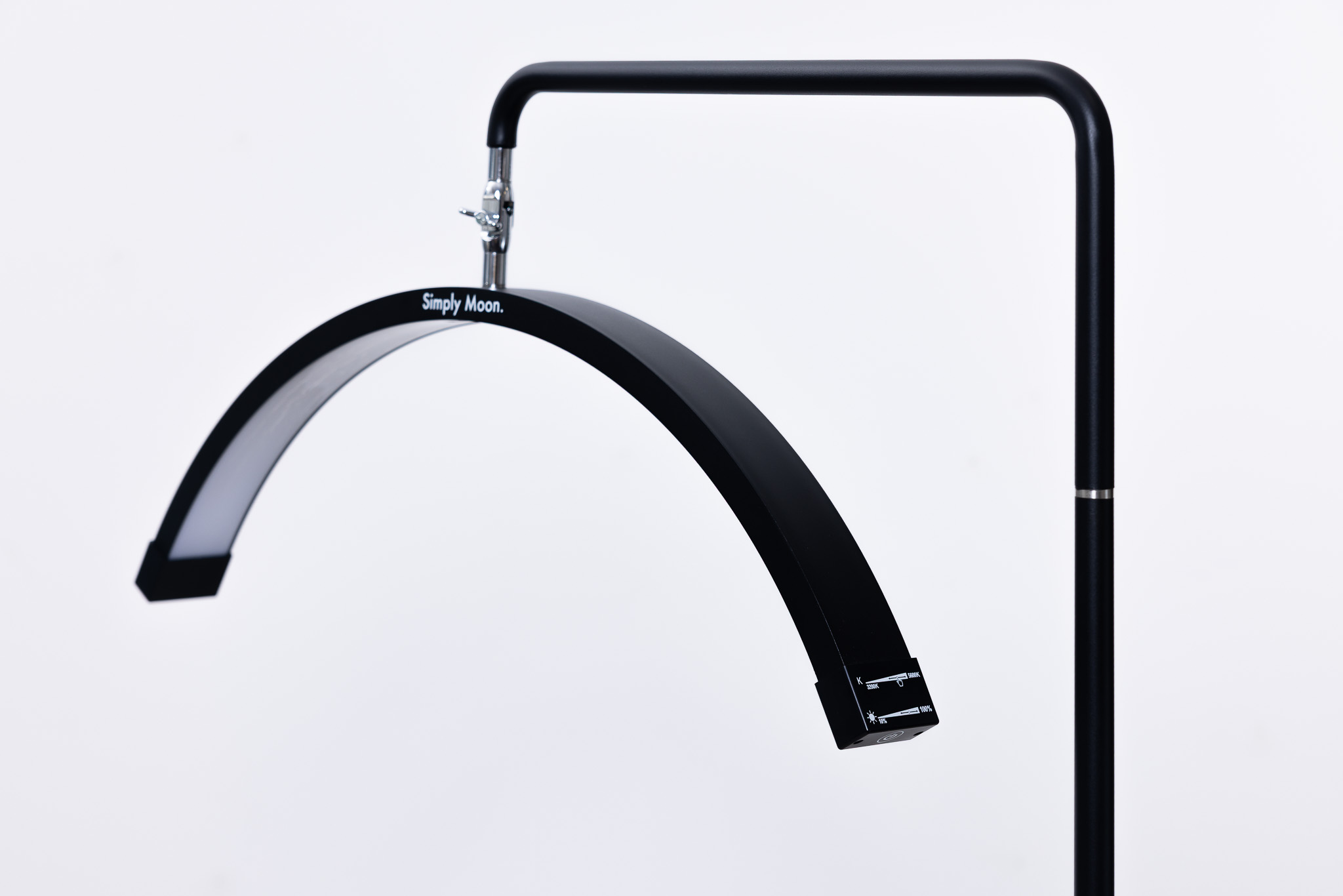 Kosmetická LED lampa s dotykovým ovládáním Simply Moon Černá