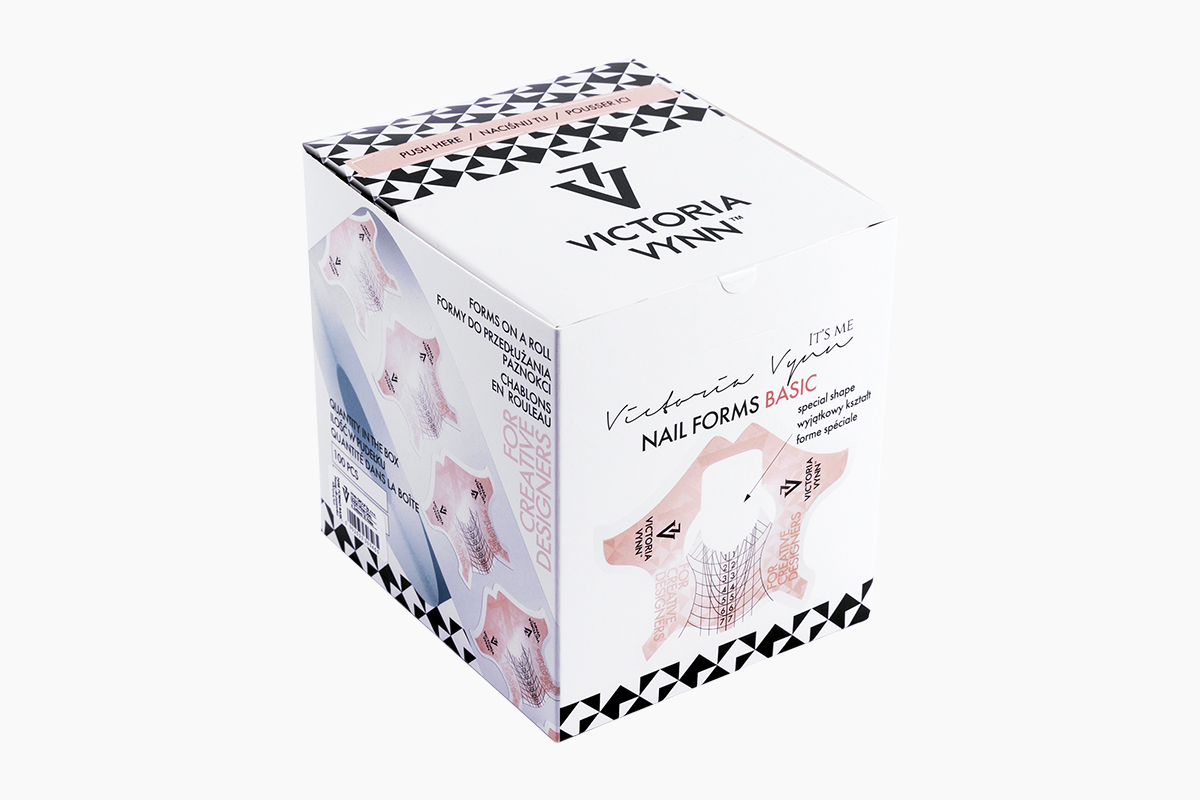 VICTORIA VYNN PROFI ŠABLONY K PRODLOUŽENÍ NEHTŮ NAIL FORMS BASIC 400 pcs