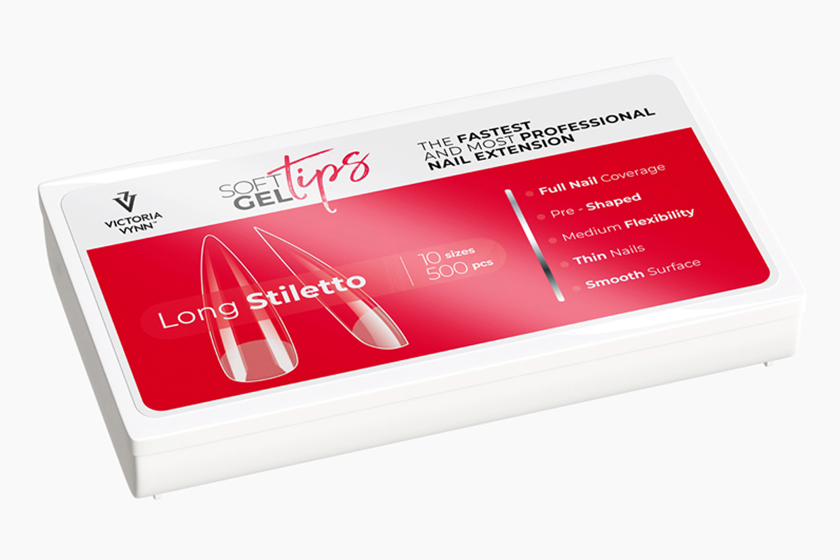 VICTORIA VYNN Tipy na nehty Long Stiletto 500 pcs