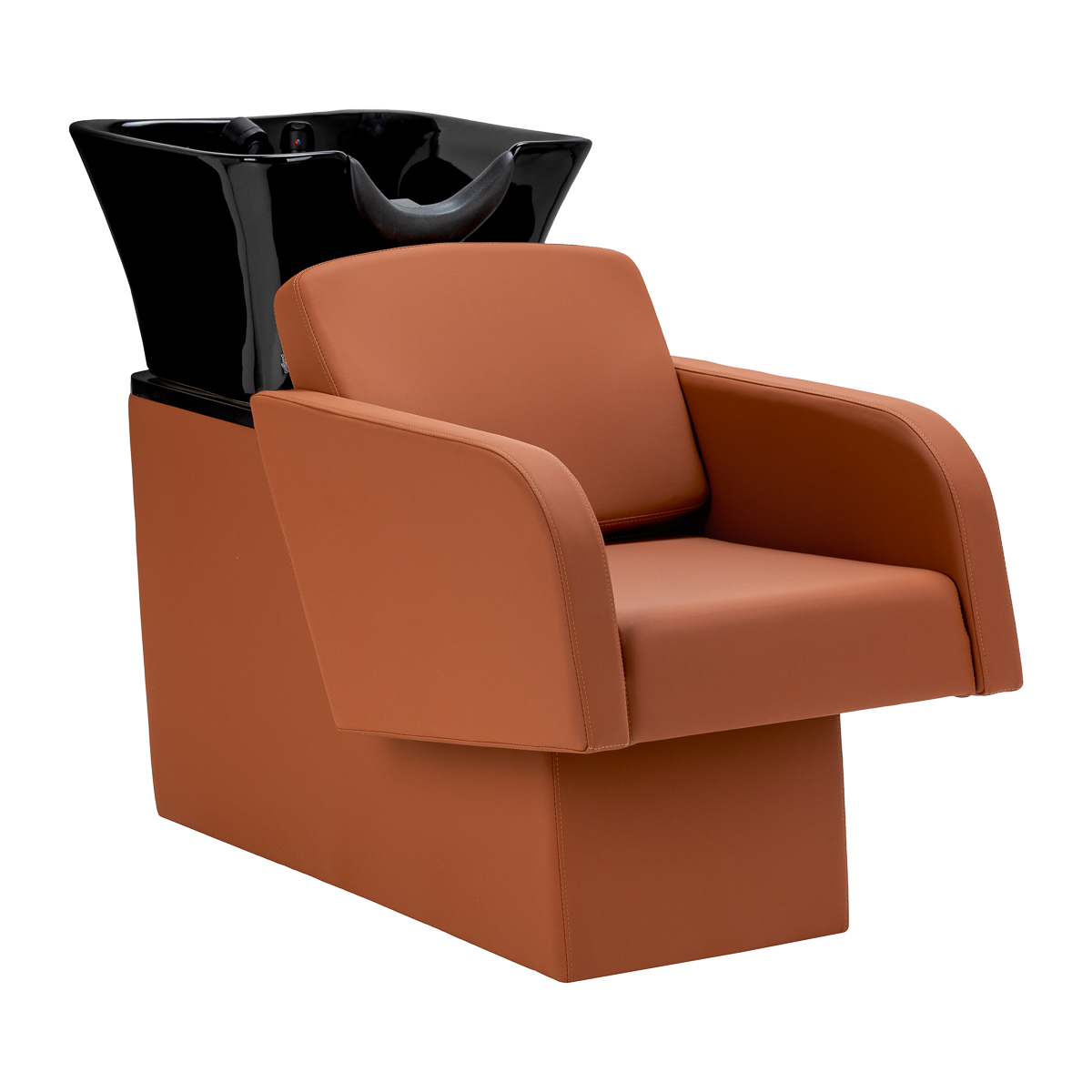 Kadeřnický mycí box Santorini – hnědý