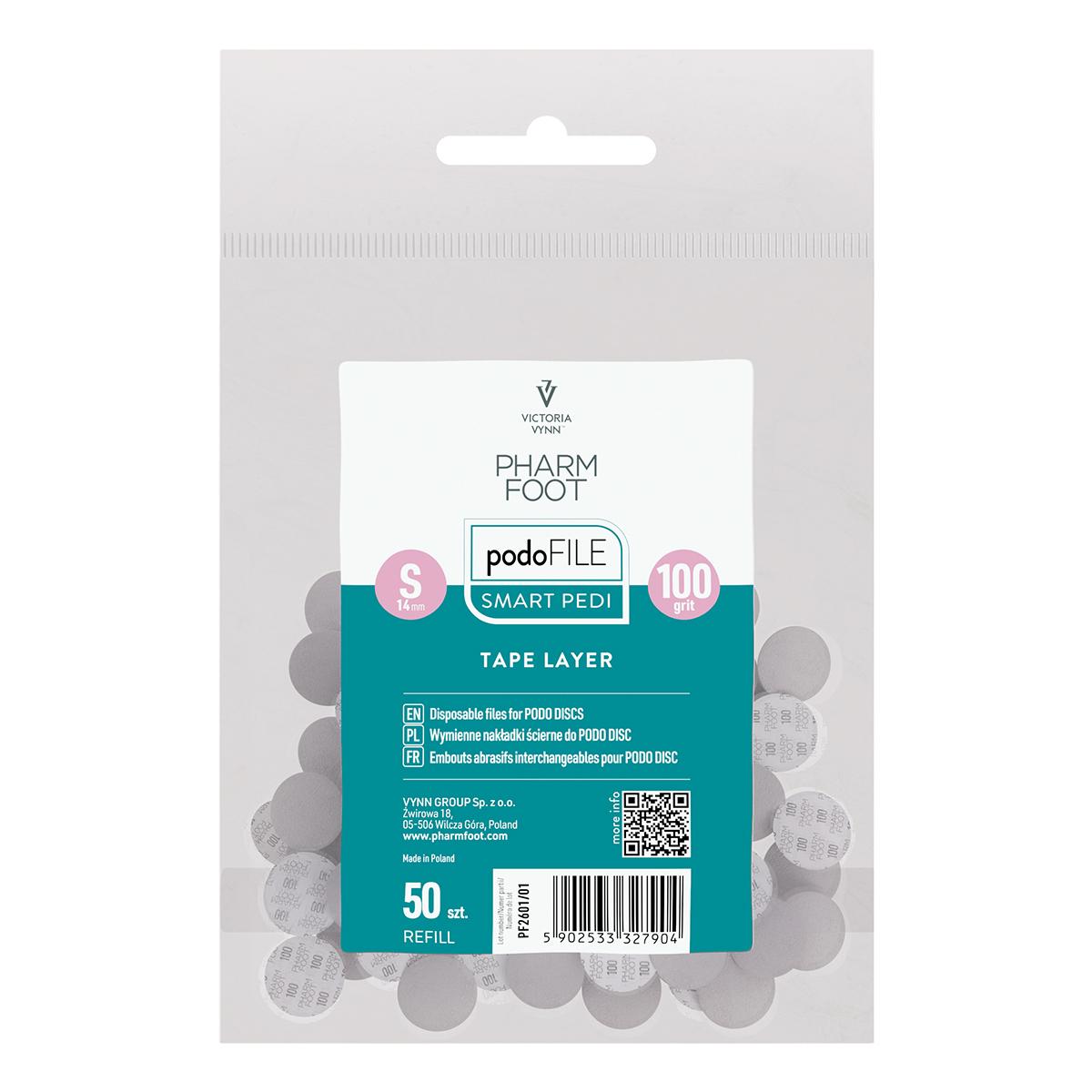 PODO File Refill Tape Layer 100, S – jednorázové pilníky pro PODO DISC
