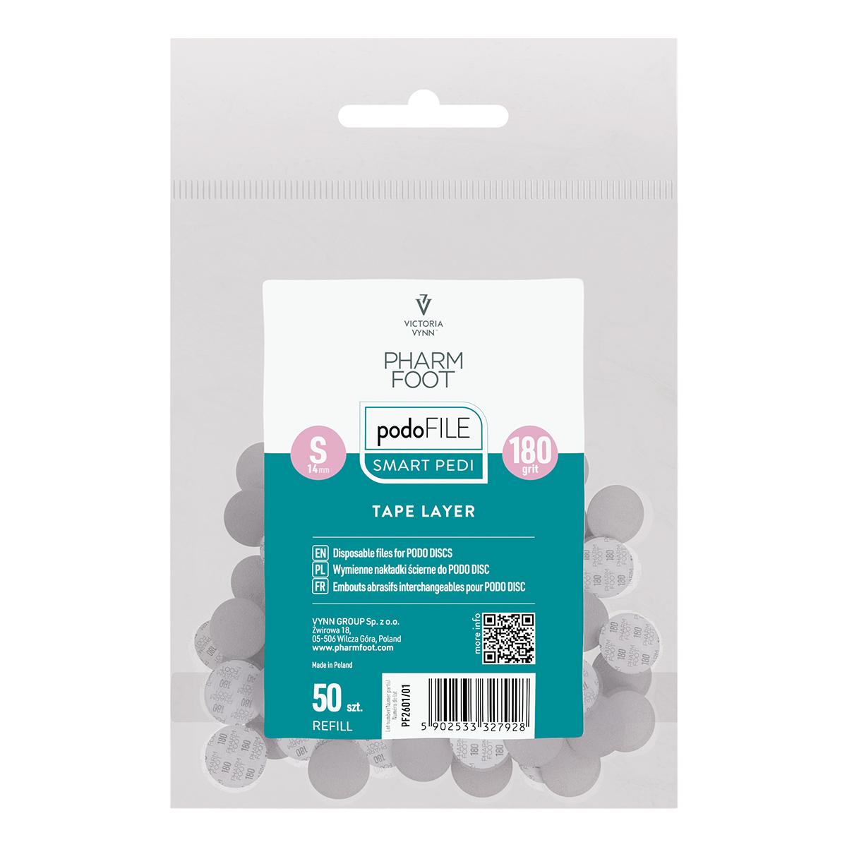 PODO FILE REFILL TAPE LAYER 180, S JEDNORÁZOVÉ PILNÍKY PRO PODO DISC
