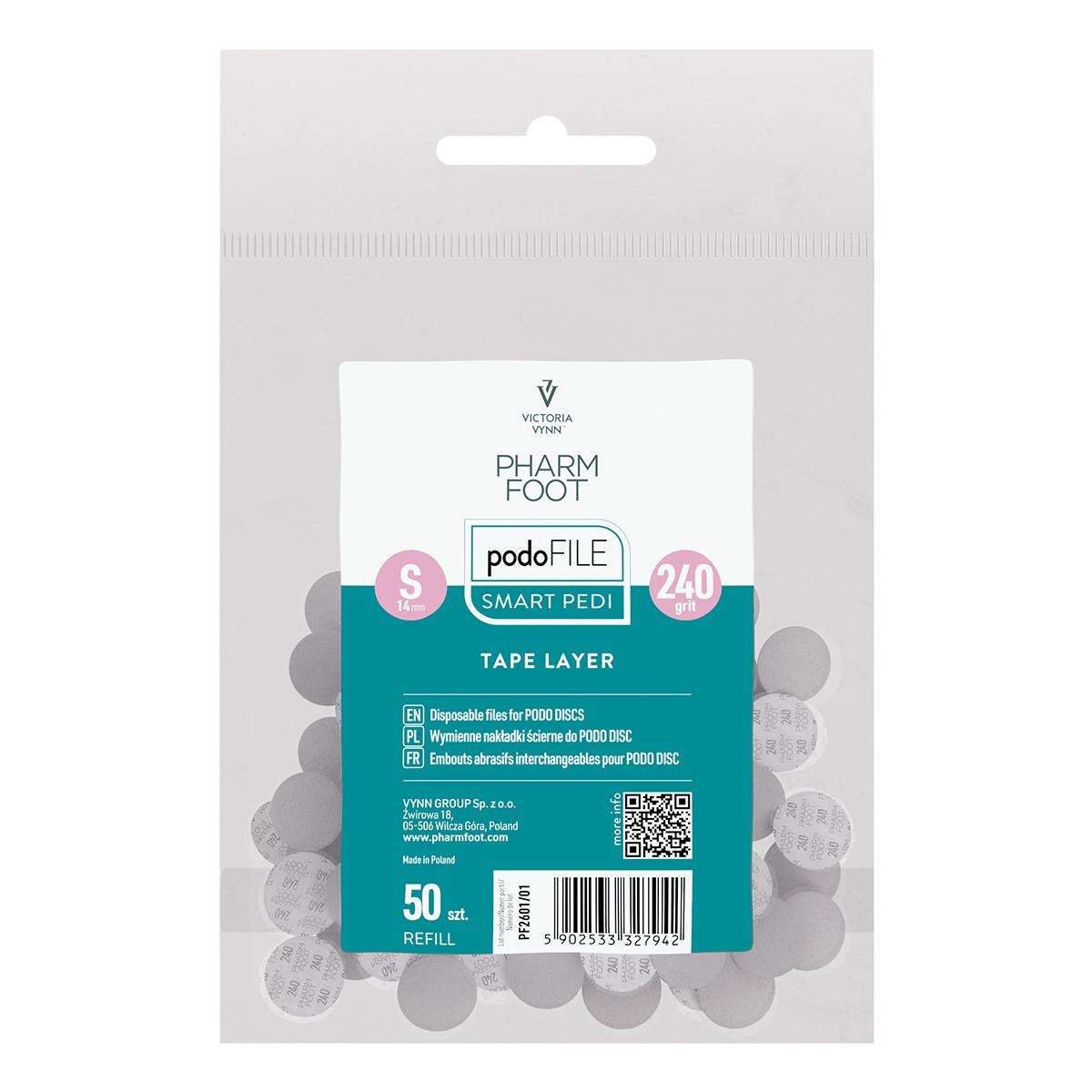 PODO FILE REFILL TAPE LAYER 240, S JEDNORÁZOVÉ PILNÍKY PRO PODO DISC