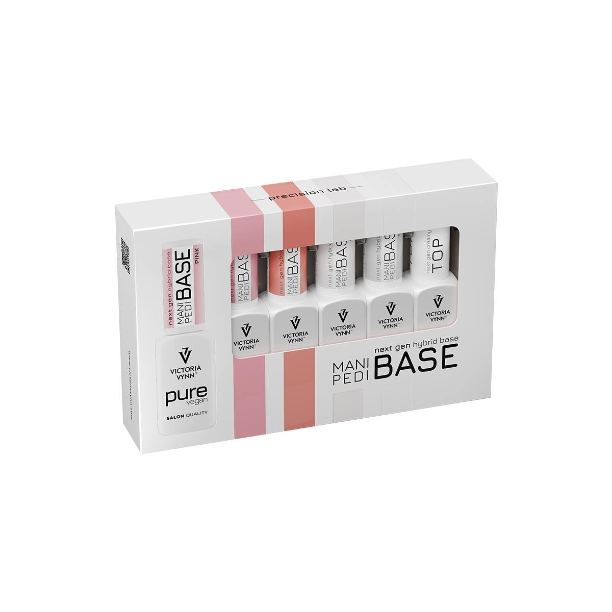 VICTORIA VYNN Sada 5ks MANI PEDI BASE + PURE CREAMY HYBRID Top