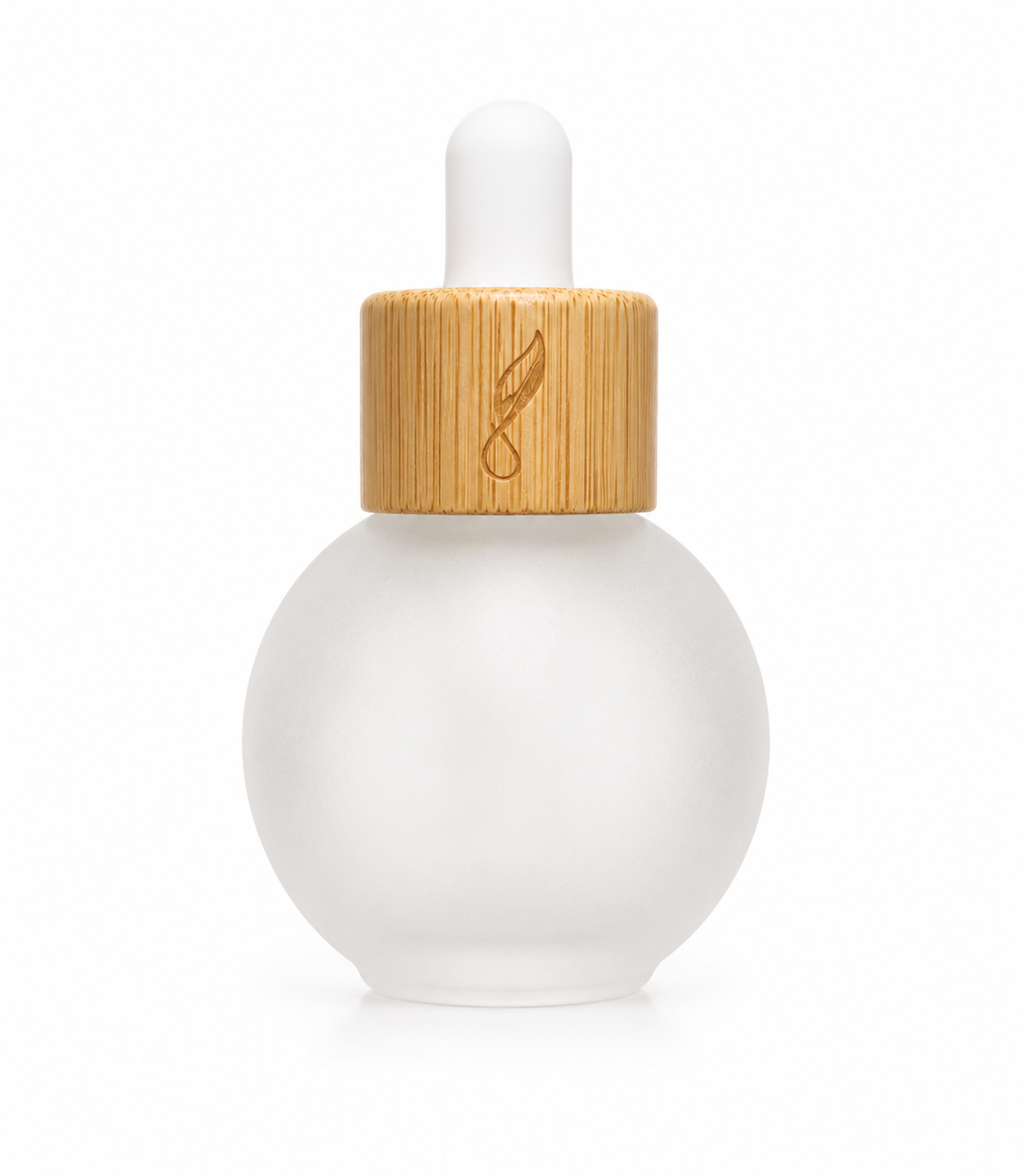 Skleněná lahvička s kapátkem a bambusovým víčkem – 20 ml