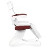 Elektrické kosmetické lehátko LUX 3 Motory - bílé/mahagon