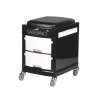 POMOCNIK - TABORET DO PEDICURE 16-1 BLACK/WHITE