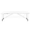 Skládací masérské lehátko KOMFORT 3 hliníkové - bílé