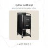 Kadeřnický vozík SOLO GABBIANO  stříbrno-černý