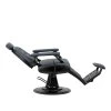 Kadeřnické barber křeslo Franc grafitové s černým rámem