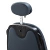 Kadeřnické barber křeslo Franc grafitové s grafitovým rámem