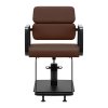 Kadeřnické křeslo Porto - černo,hnědé