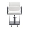 Kadeřnické křeslo Porto - bílé s šedou