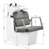 Kadeřnický mycí box Porto - šedý s bílou