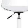 Kosmetická židle Crystal Clear - bílá
