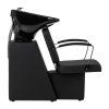 Kadeřnický mycí box Velmora EdgeLine černý – keramická mísa, moderní design