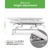 eng po VIGO 2 Stationary massage table with adjustable backrest white 2591 3