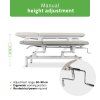 eng po VIGO 2 Stationary massage table with adjustable backrest light gray 2593 3