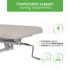 eng po VIGO 2 Stationary massage table with adjustable backrest light gray 2593 4