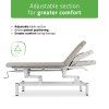 eng po VIGO 2 Stationary massage table with adjustable backrest light gray 2593 7