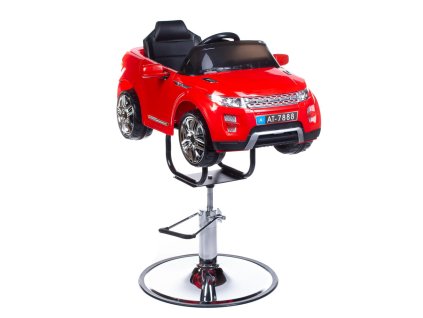 Detské kadernícke kreslo Range Rover červené