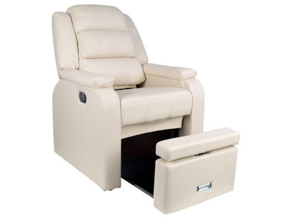 Elektrické pedikérske kreslo HILTON - krémové