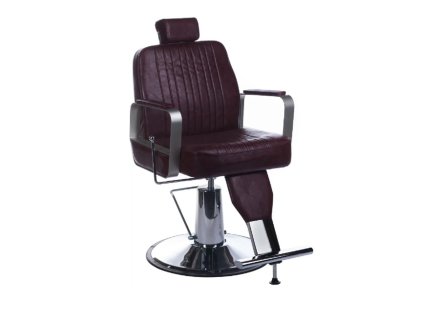 Barber kreslo HOMER BH-31237 hnedé