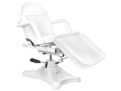 Hydraulické kozmetické lehátko A 234D s kolískou - biele