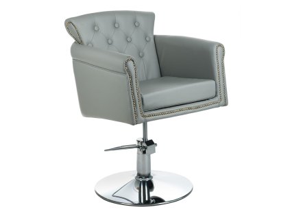 Kadernícke kreslo ALBERTO BH-8038 - svetlo šedé