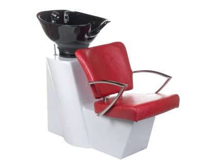 Kadernícky umývací box LIVIO BH-8012- červený