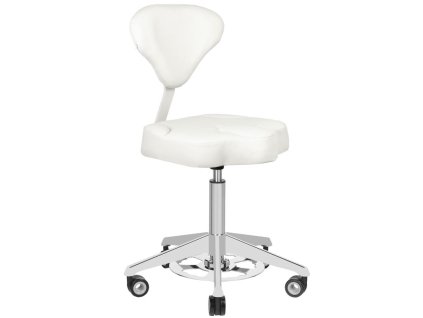 Kozmetický taburet AZZURRO 156F BUMP-UP - biely