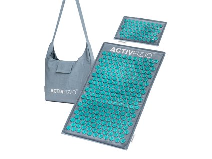 Malá akupresná podložka s vankúšom PREMIUM - tyrkysová