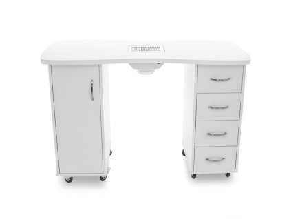 Manikúrne stôl 2027 s odsávačkou prachu - biely