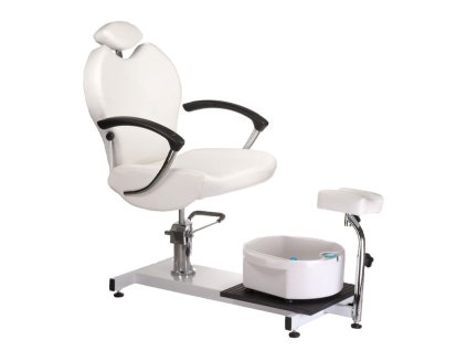 Pedikérske kreslo s vaničkou BR-2301 biele