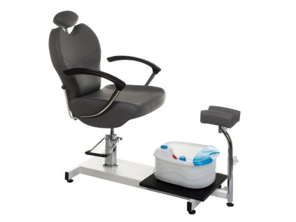 Pedikérske kreslo s vaničkou BR-2301 sivé