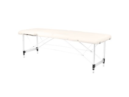 Skladacie masérske lehátko KOMFORT 2 hliníkové - krémové