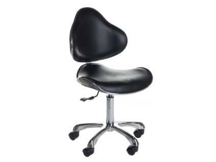 Kozmetický taburet s opierkou BD-9933 Čierny