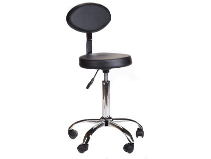 Kozmetický taburet s opierkou BH-7289 Čierna