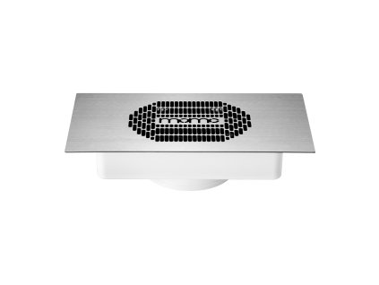 Zabudovaná odsávačka prachu strieborná