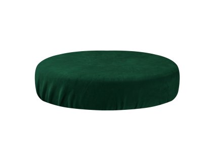 Velúrový poťah na taburet BOTTLE GREEN