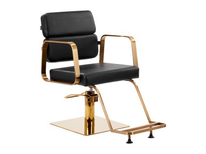 Kadernícke kreslo Gabbiano Porto zlato-čierne