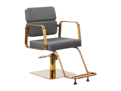 Kadernícke kreslo Gabbiano Porto zlato-šedé