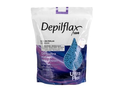 53438 depilflax 100 elastyczny wosk do depilacji o niskiej temperaturze topnienia perlowy ultraflex blue 1000g